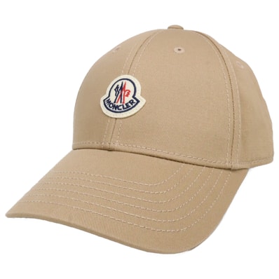 モンクレール 【新品同様/国内正規】25SS K10933B00055 04863 BASEBALL ロゴワッペン コットン 6パネル ベースボールキャップ