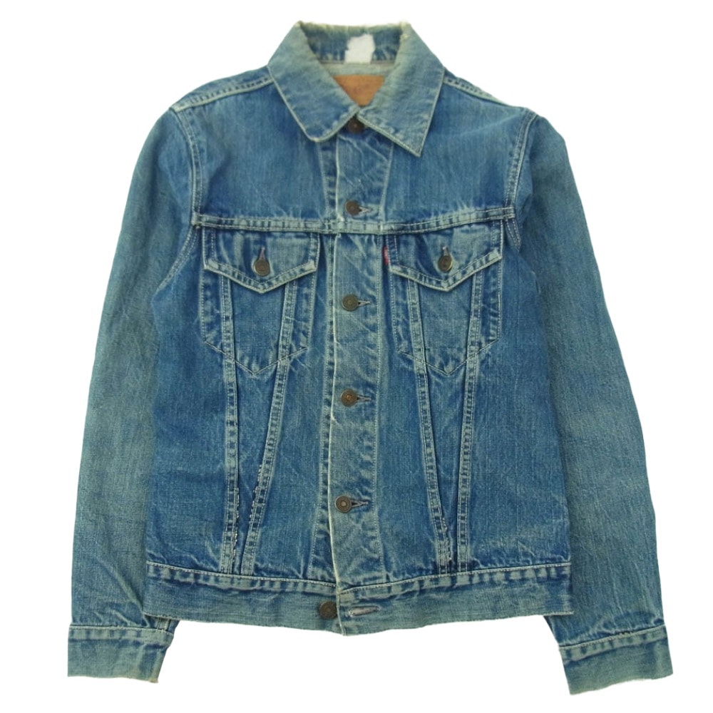 Levi's リーバイス デニムジャケット 60s 70s 70505 4th 両面不均等V ボタン裏刻印347 デニムジャケット インディゴブルー系 不明【中古】