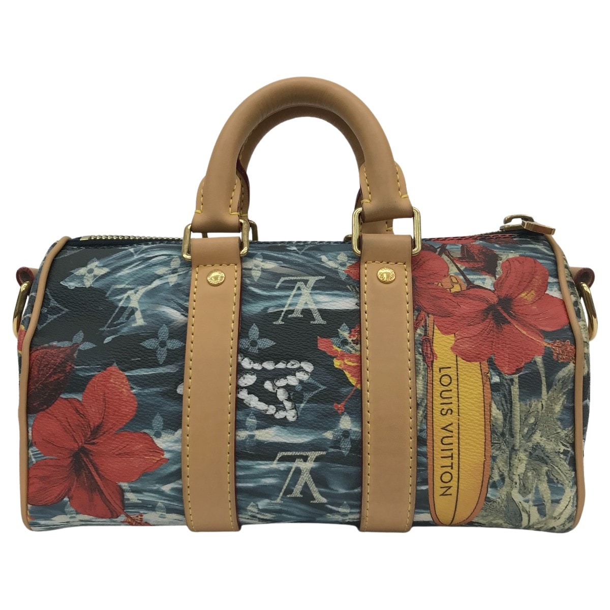 LOUIS VUITTON ルイヴィトン キーポル・バンドリエール25 サーフィン モノグラム  M25440 ネイビー ブルー