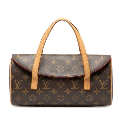 ルイ ヴィトン モノグラム ソナチネ ハンドバッグ M51902 ブラウン PVC レザー レディース LOUIS VUITTON 【中古】