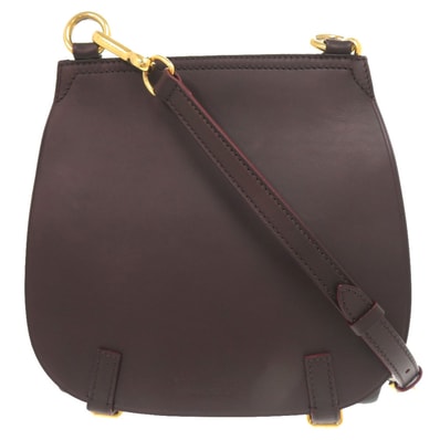 バーバリー レザー ダークブラウン ブラック ショルダ