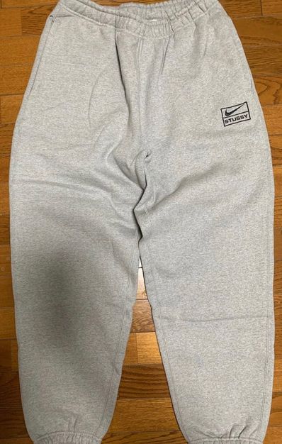 Stussy × Nike NRG Washed Fleece Pant (Asia Size) "Grey" DJ9491-063