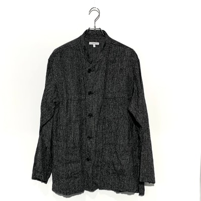 Engineered Garments Dayton shirt linen stripe Black×gray