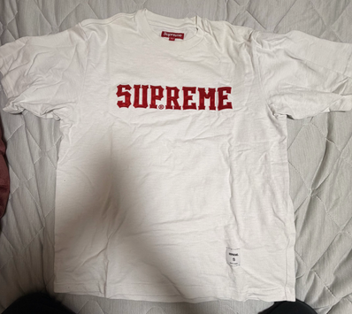 Supreme Twill Applique S/S Top "White"