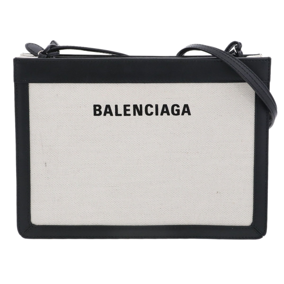 BALENCIAGA Navy Medium Pouch "Black"