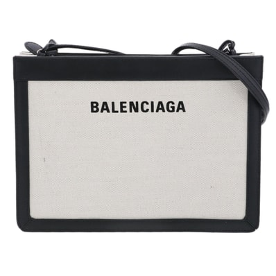 BALENCIAGA Navy Medium Pouch "Black"