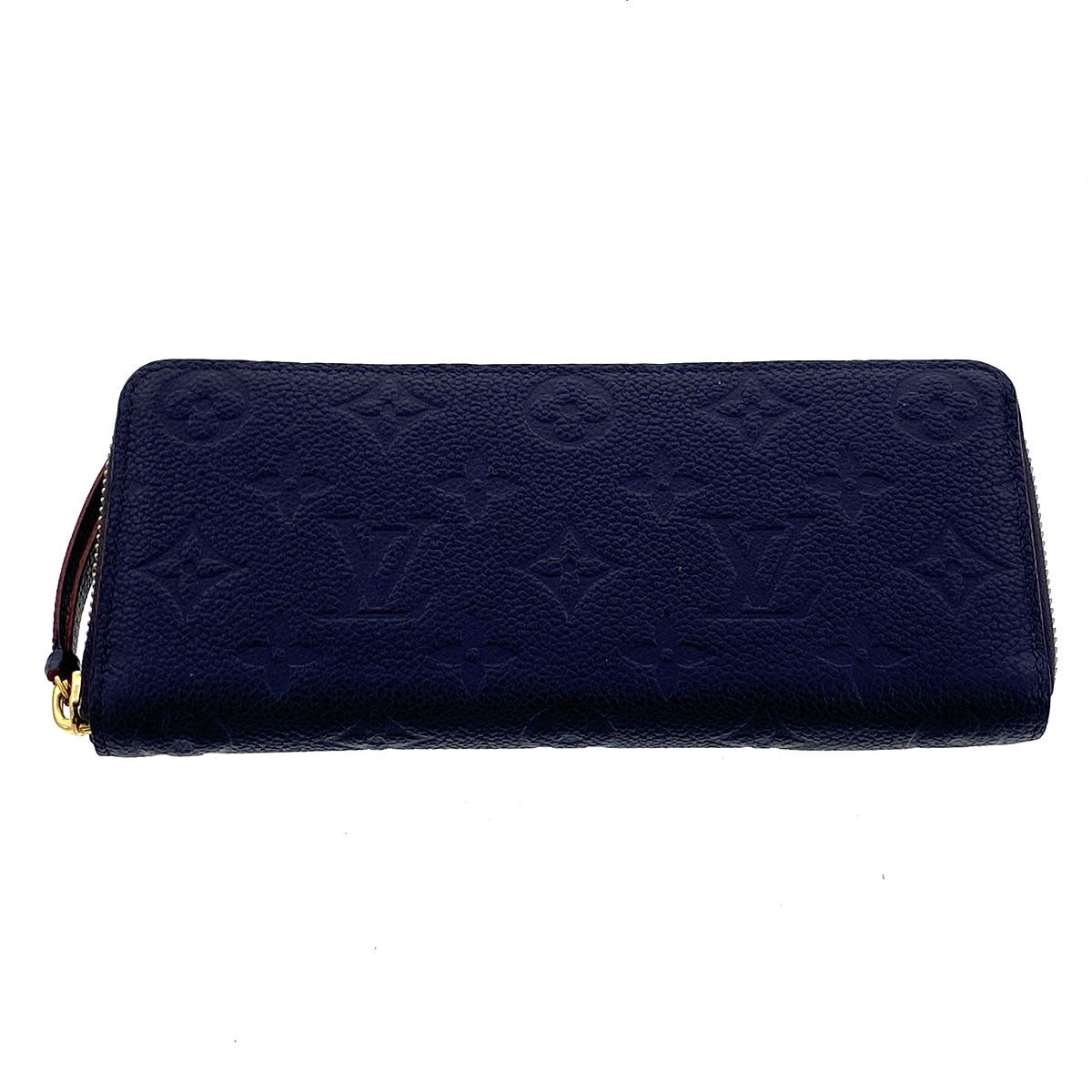 LOUIS VUITTON ルイ・ヴィトン ポルトフォイユ クレマンス 長財布 M69415 モノグラムアンプラント ネイビー  レディース【中古】