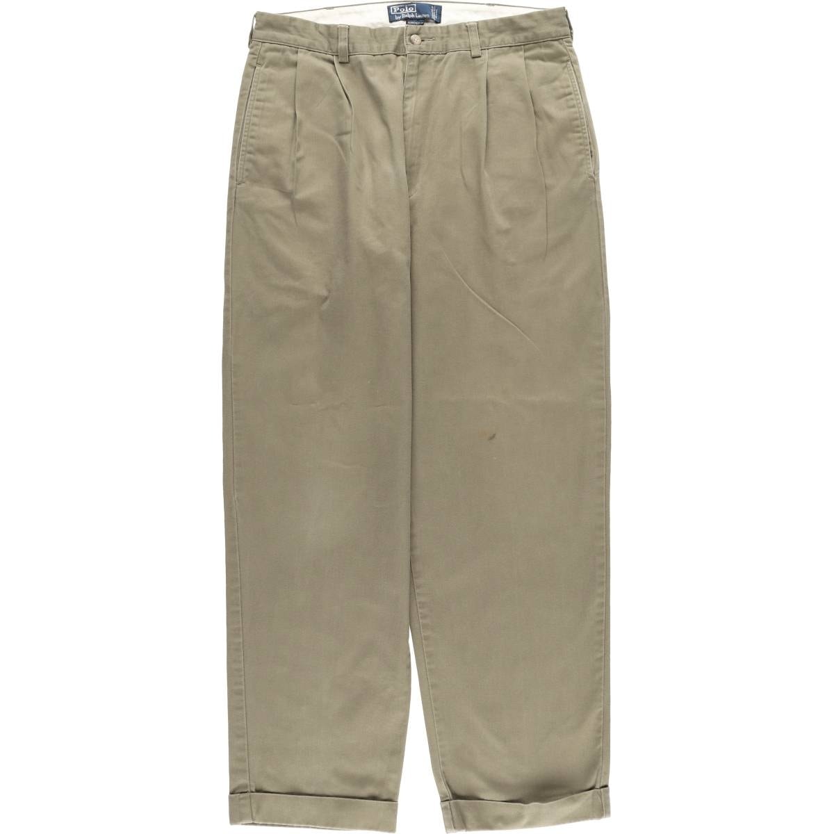 古着 ラルフローレン Ralph Lauren POLO by Ralph Lauren HAMMOND PANT ツータック チノパンツ メンズw33相当/eaa477346