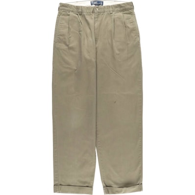 古着 ラルフローレン Ralph Lauren POLO by Ralph Lauren HAMMOND PANT ツータック チノパンツ メンズw33相当/eaa477346
