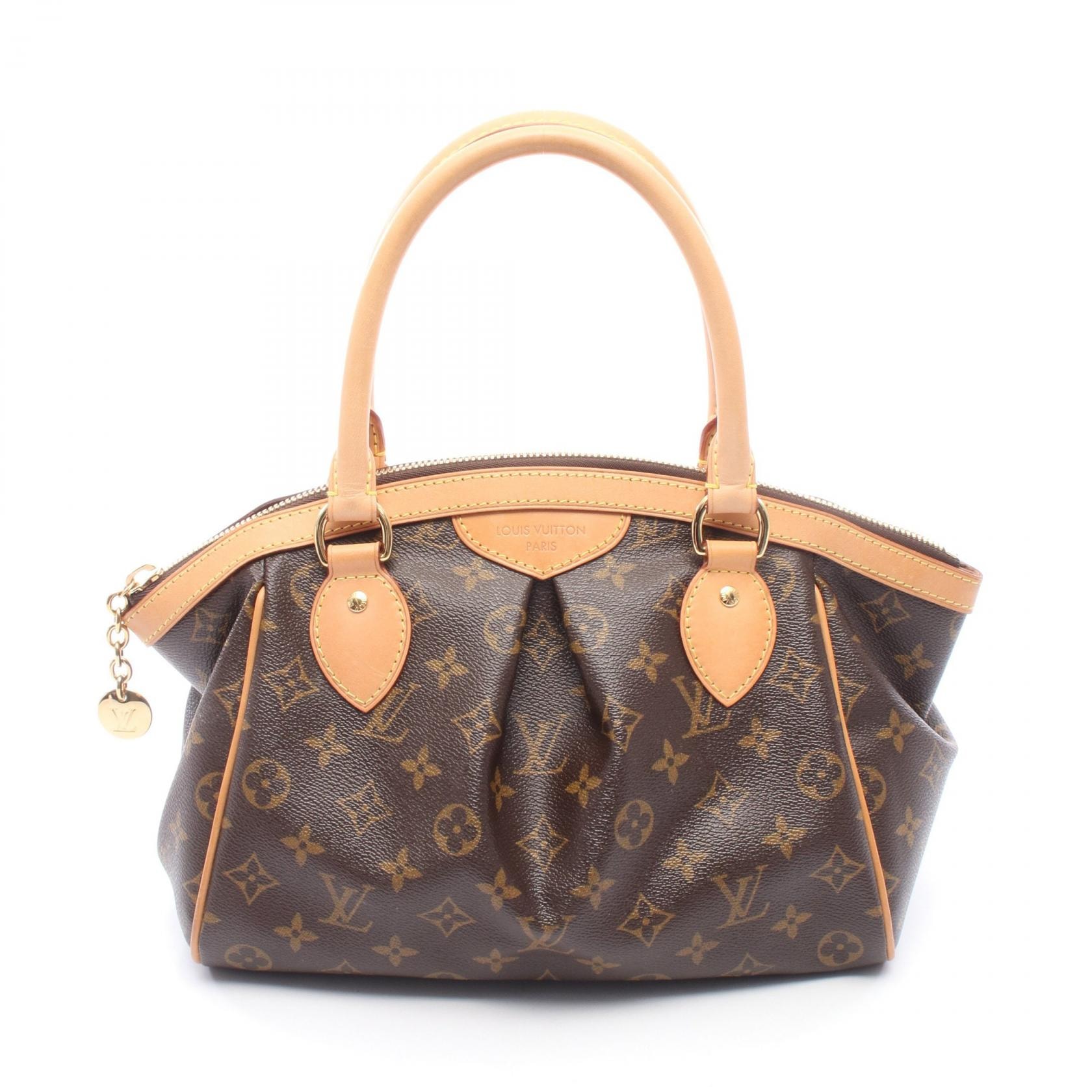 ルイ・ヴィトン LOUIS VUITTON ティヴォリPM ハンドバッグ バッグ PVCコーティングキャンバス レザー モノグラム レディース ブラウン系 M40143 【中古】