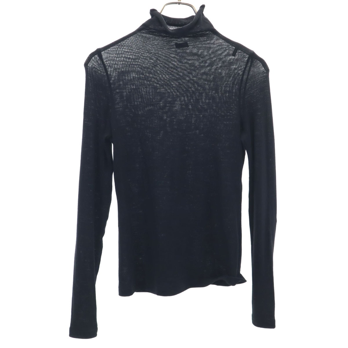 JIL SANDER NAVY ジルサンダーネイビー イタリア製 長袖 ハイネック ニット S ブラック