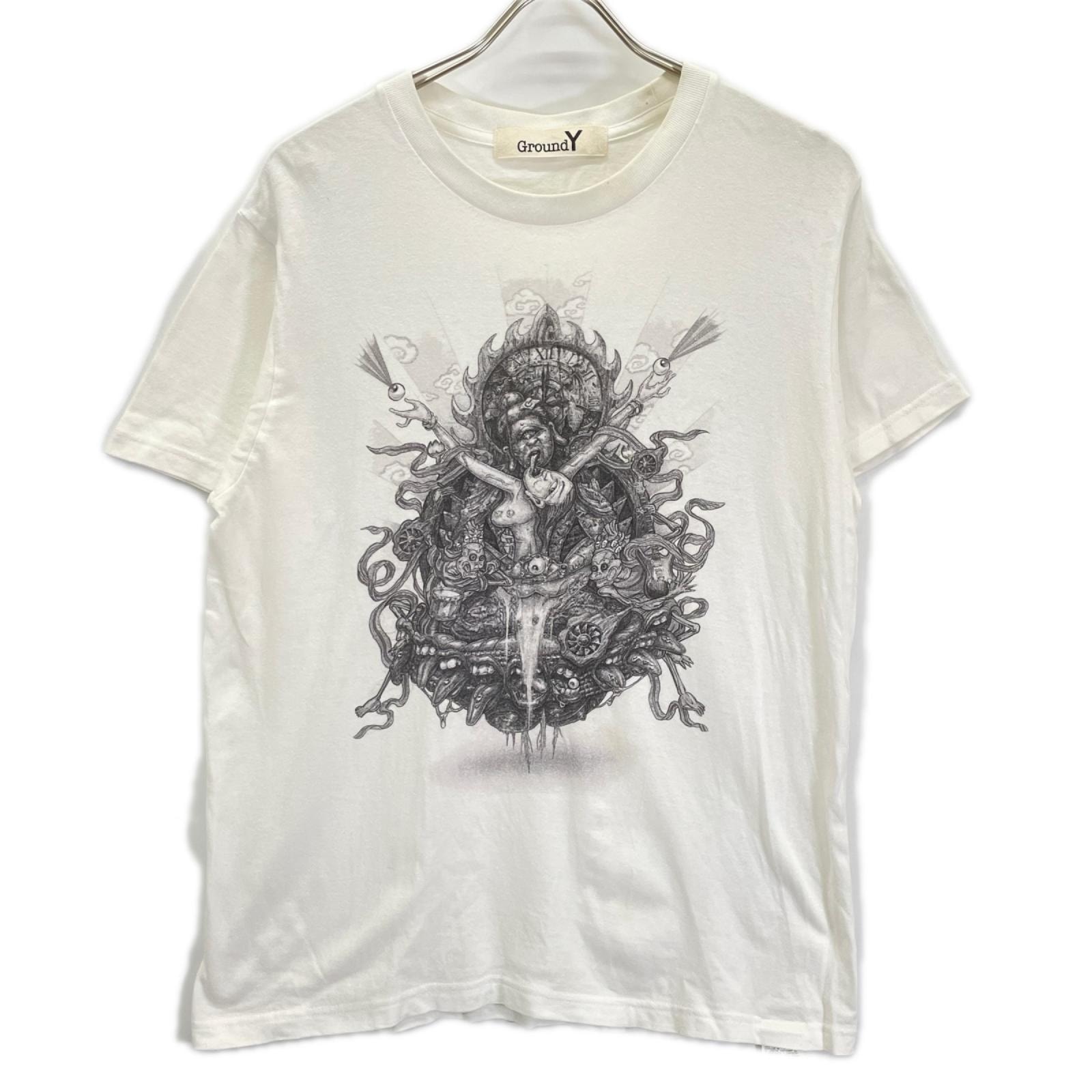 グラウンドワイ ホワイト GZ-T21-070 笹田靖人 グラフィックTシャツ 3