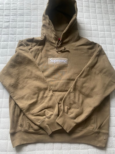 Supreme Box Logo Hooded Sweatshirt "Dark Sand" (23FW)