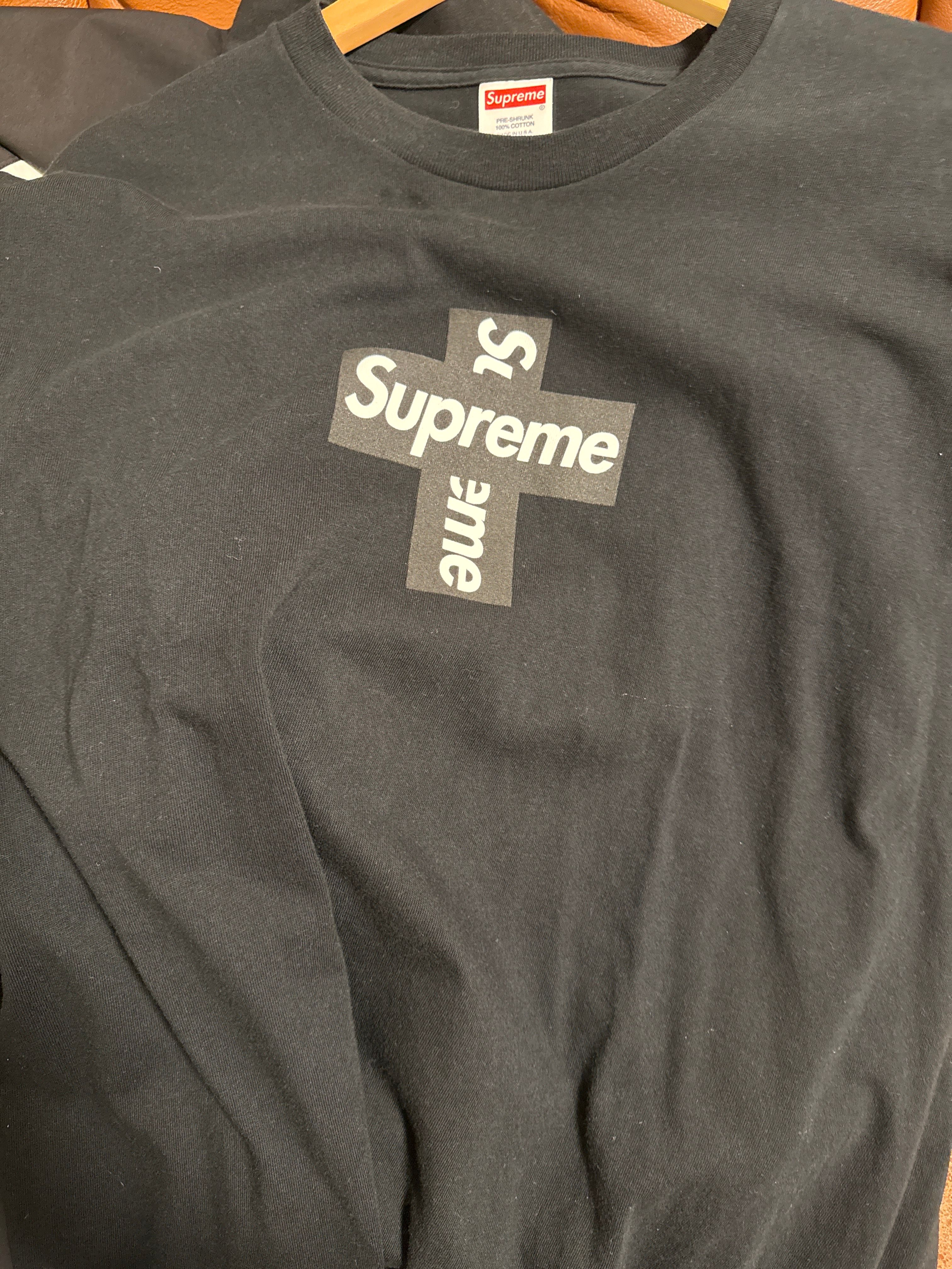 Supreme Cross Box Logo Tee "Black"
