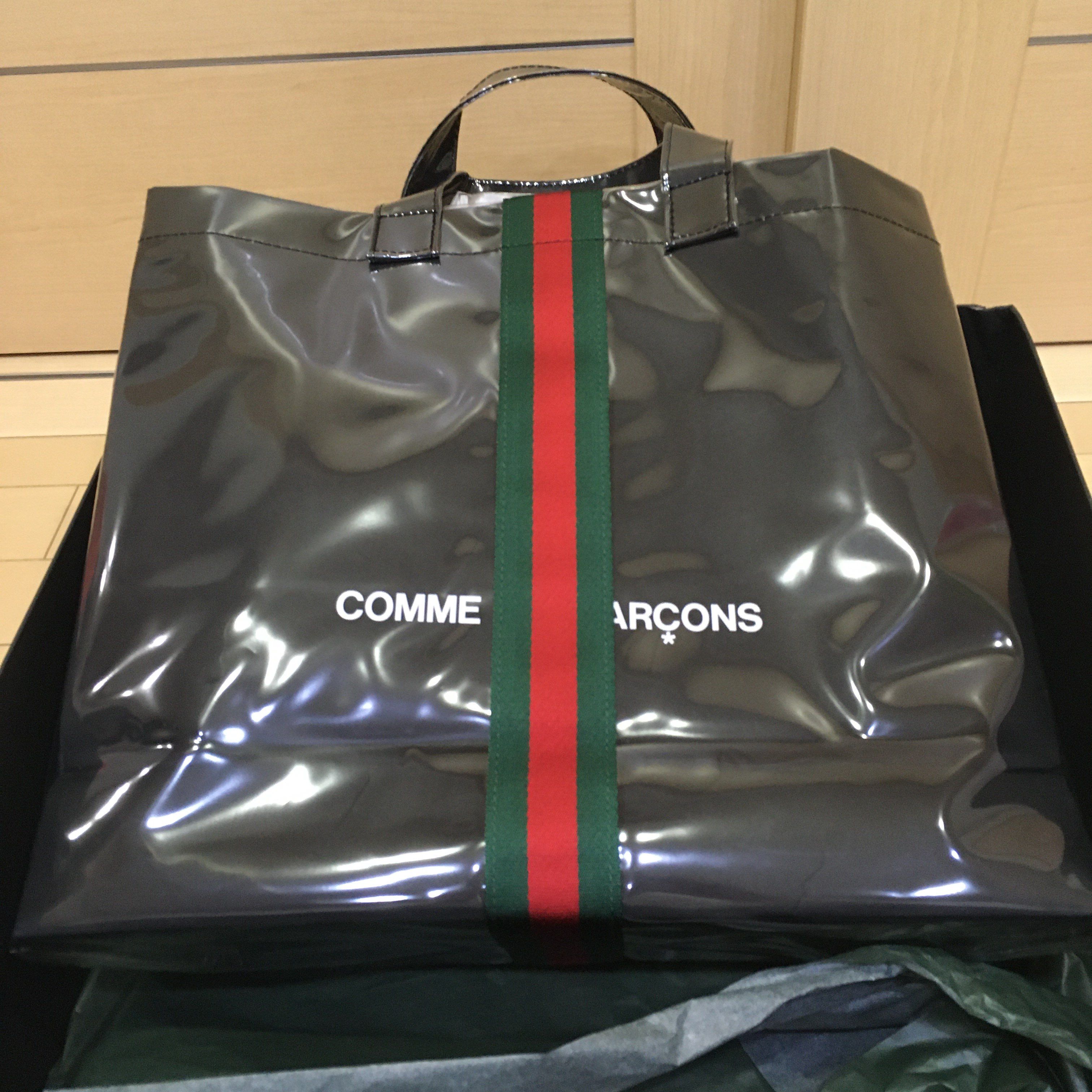 COMME des GARCONS x Gucci PVC Tote Bag "Black"