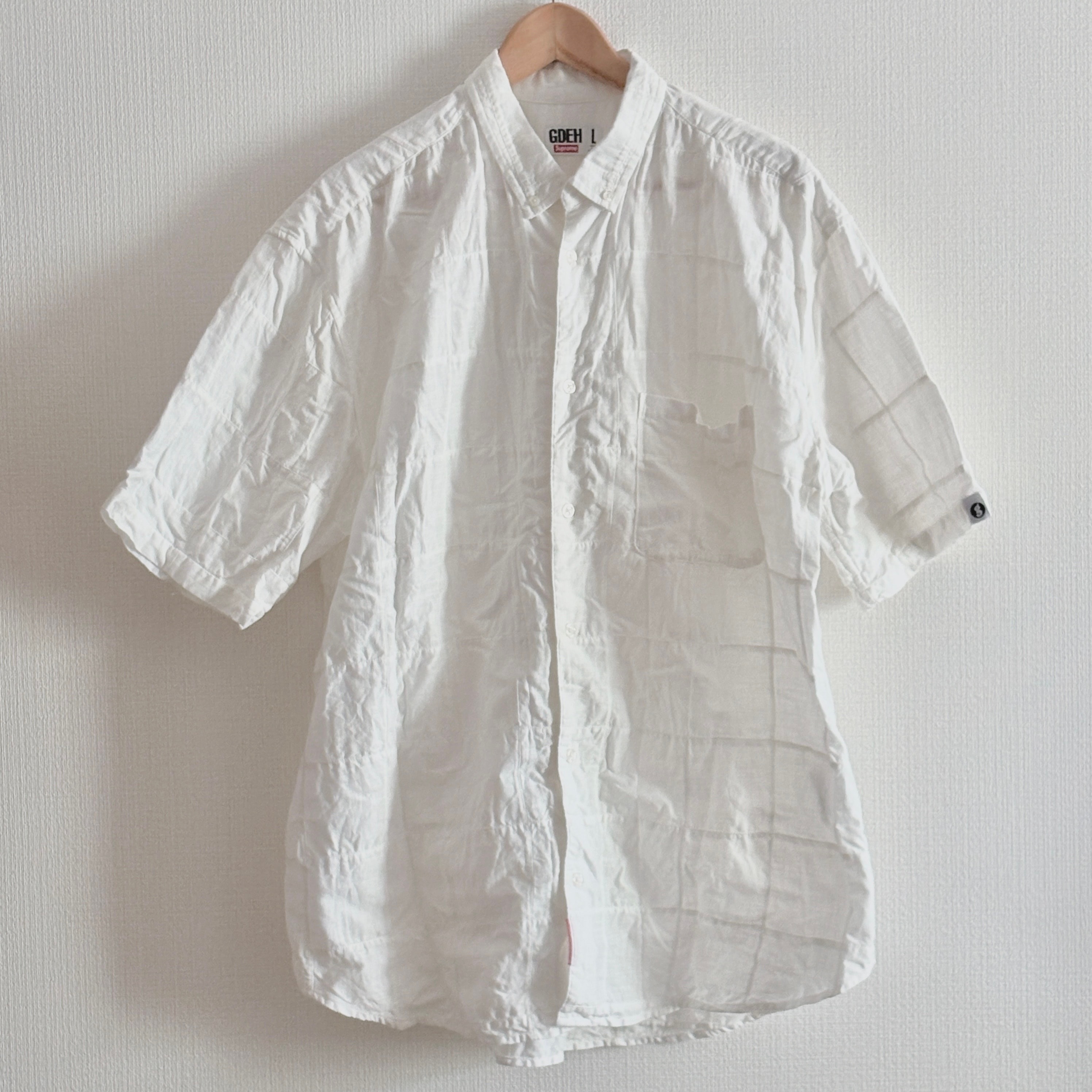 Supreme x GOODENOUGH Patchwork S/S Shirt "White"
