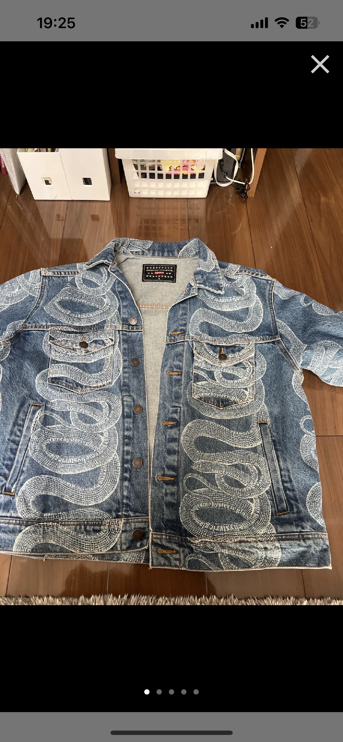 Supreme x HYSTERIC GLAMOUR Snake Denim Trucker Jacket "Blue"