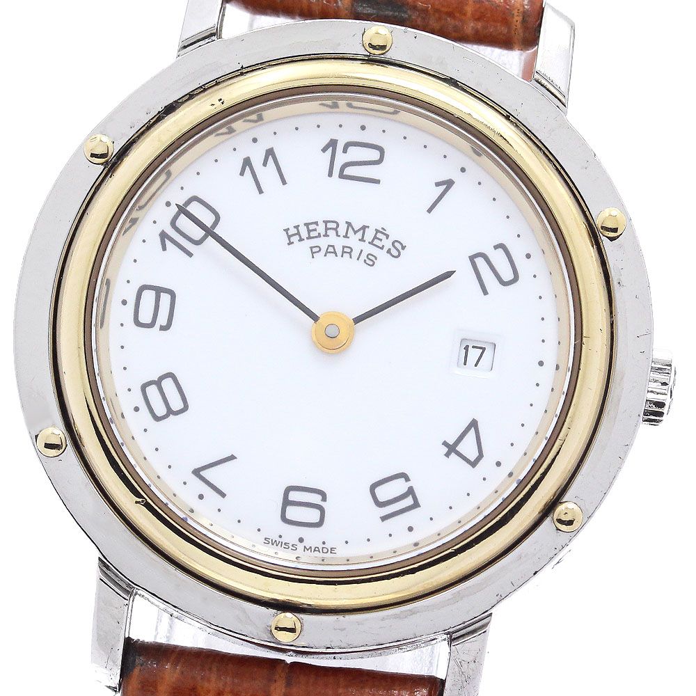 エルメス HERMES クリッパー デイト クォーツ レディース _896955