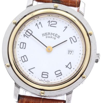 エルメス HERMES クリッパー デイト クォーツ レディース _896955