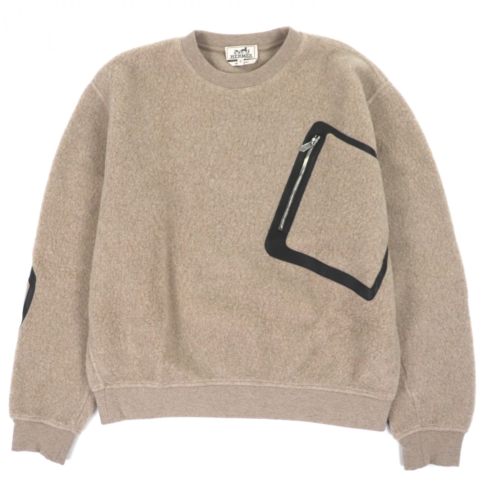 極美品 エルメス スウェット ベージュ メンズ M