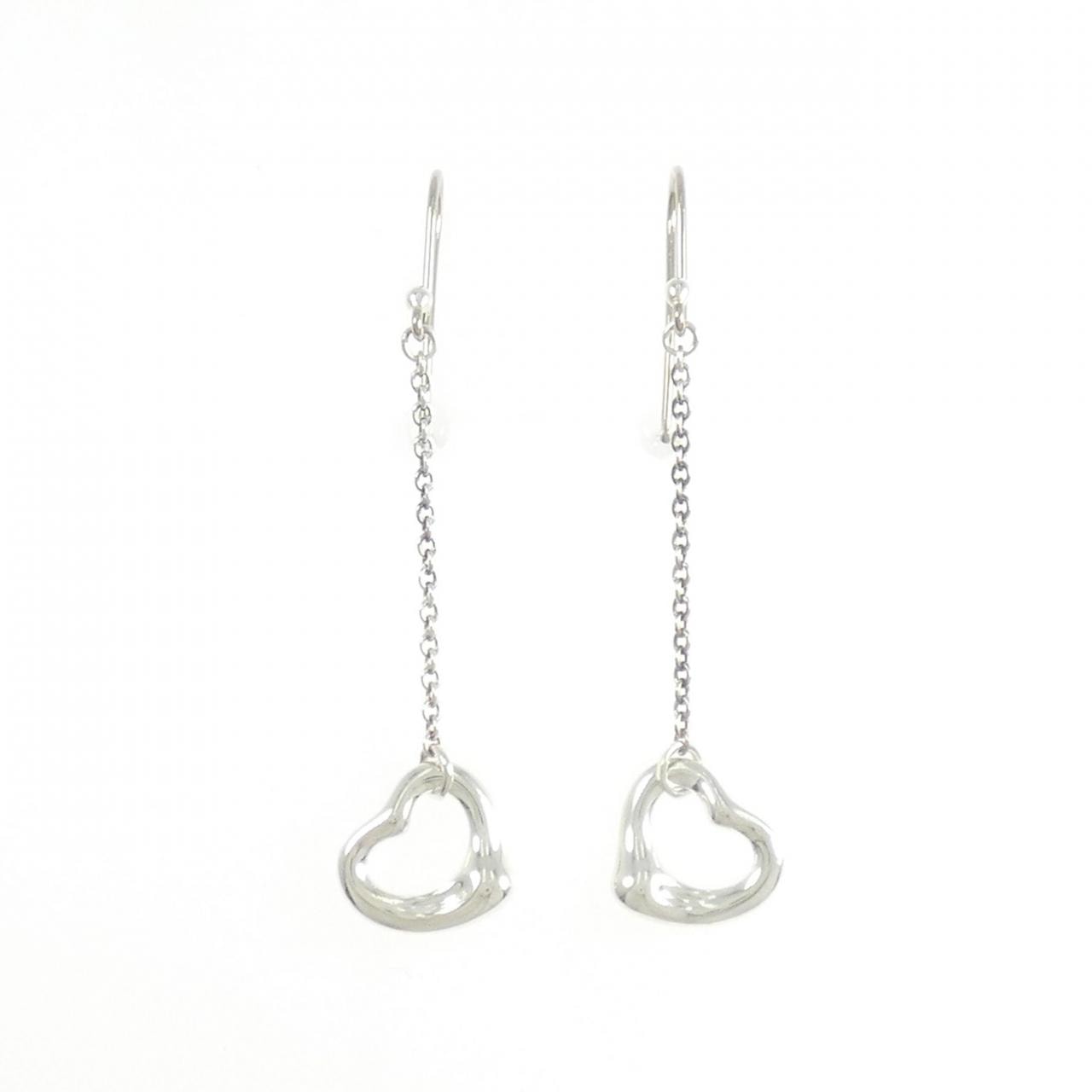 ティファニー オープンハート ドロップ ピアス