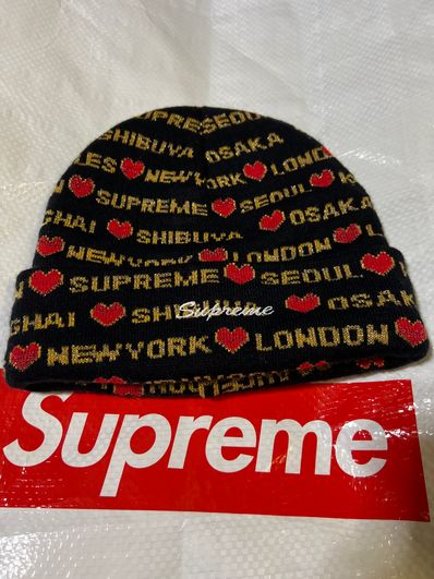 Supreme Hearts Beanie "Black"
