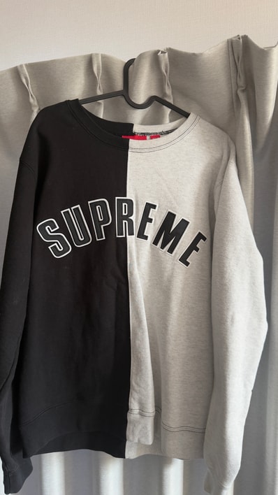 Supreme Split Crewneck Sweatshirt "Black"