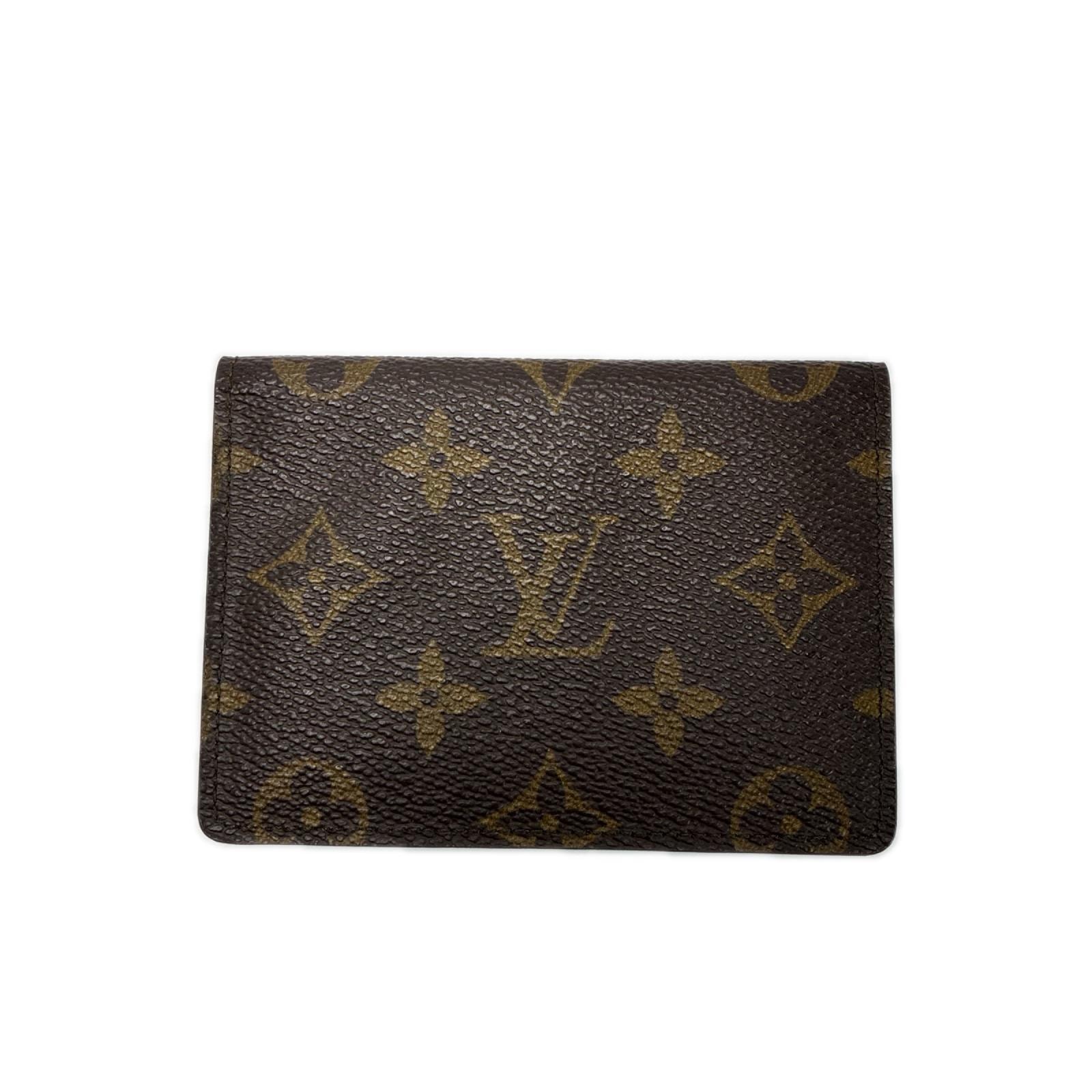 LOUIS VUITTON ルイヴィトン モノグラム ポルト2カルトヴェルティカル M60533 ブラウン パスケース