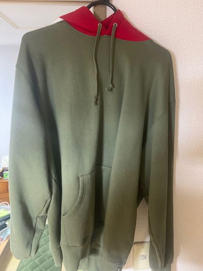 Supreme Contrast Hooded Sweatshirt "Olive"