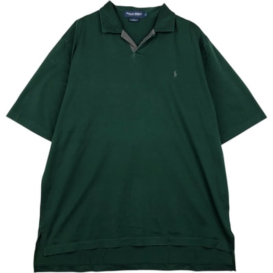 古着 ラルフローレン Ralph Lauren POLO GOLF ポロゴルフ オープンカラー 半袖 ポロシャツ メンズL相当/eaa620816