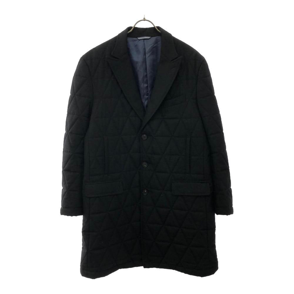 LANVIN en Bleu ランバンオンブルー 日本製 ウール キルティング チェスターコート ブラック