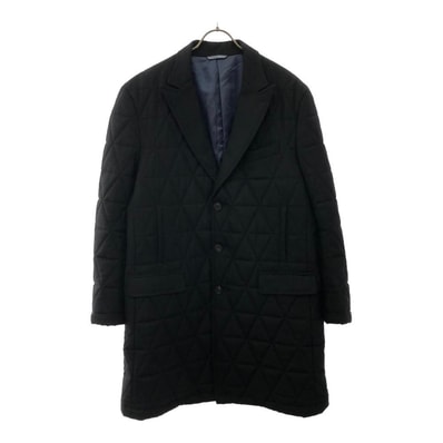 LANVIN en Bleu ランバンオンブルー 日本製 ウール キルティング チェスターコート ブラック