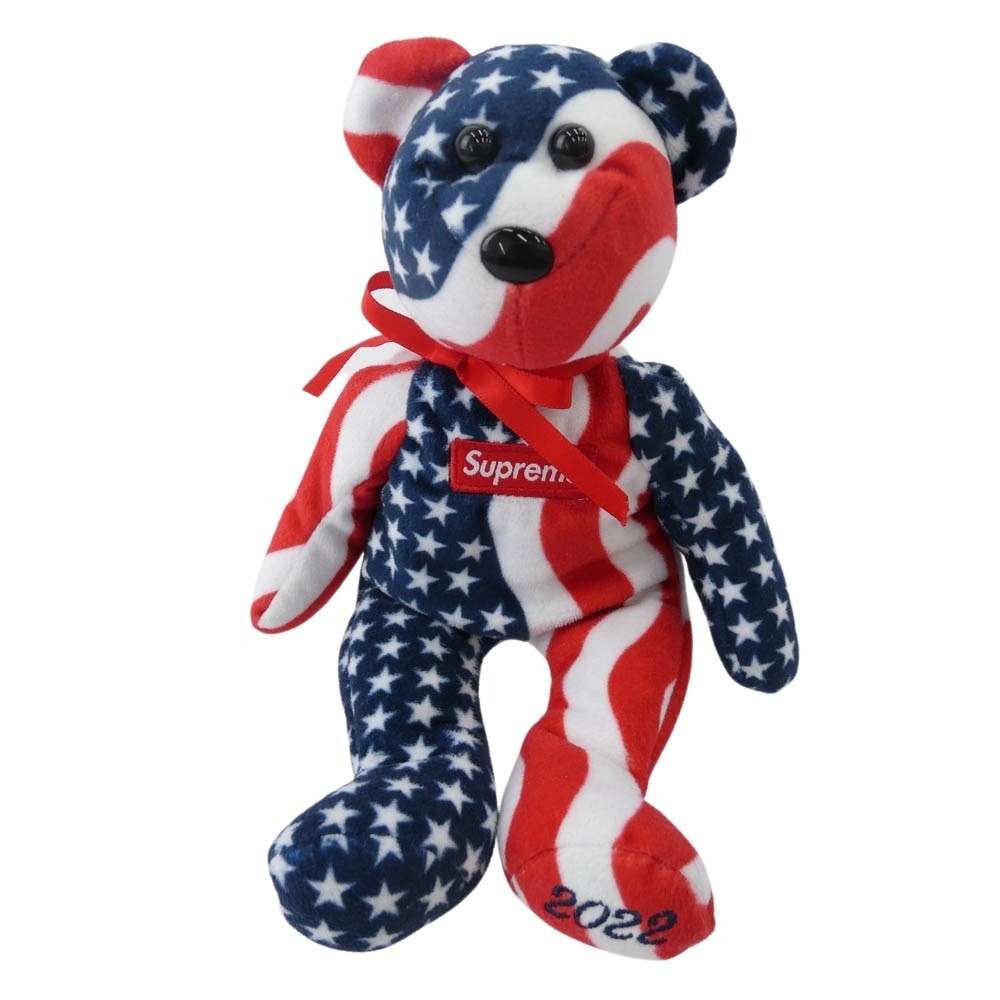 Supreme シュプリーム その他アクセサリー 22aw × ty ‘Beanie Baby’ ビーニーベイビー ぬいぐるみ テディベア レッド系 ネイビー系 ホワイト系【中古】