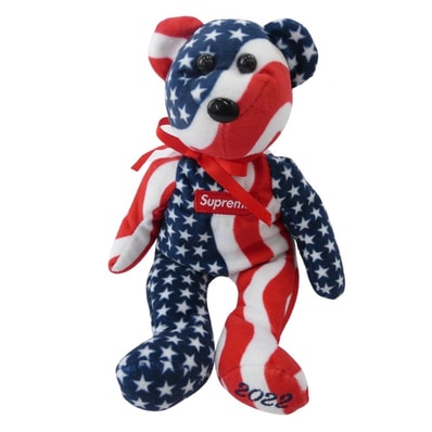 Supreme シュプリーム その他アクセサリー 22aw × ty ‘Beanie Baby’ ビーニーベイビー ぬいぐるみ テディベア レッド系 ネイビー系 ホワイト系【中古】