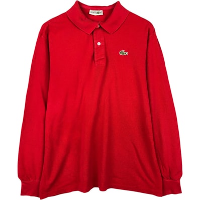 古着 80年代 ラコステ LACOSTE CHEMISE フレンチラコステ 長袖 ポロシャツ フランス製 5 メンズL相当 ヴィンテージ/eaa648097