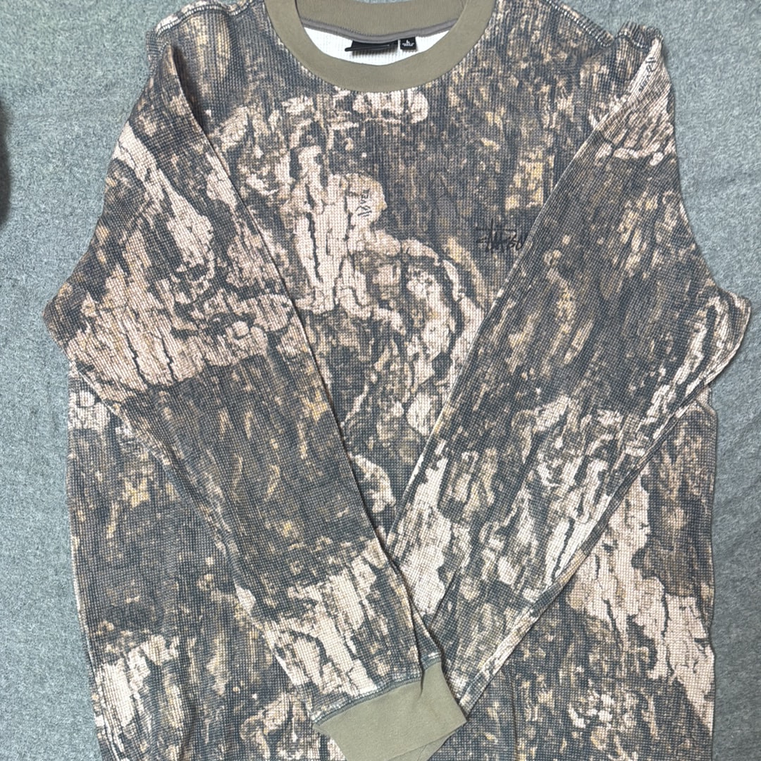 Stussy Basic Stock Long-Sleeve Thermal "Relic Camo"