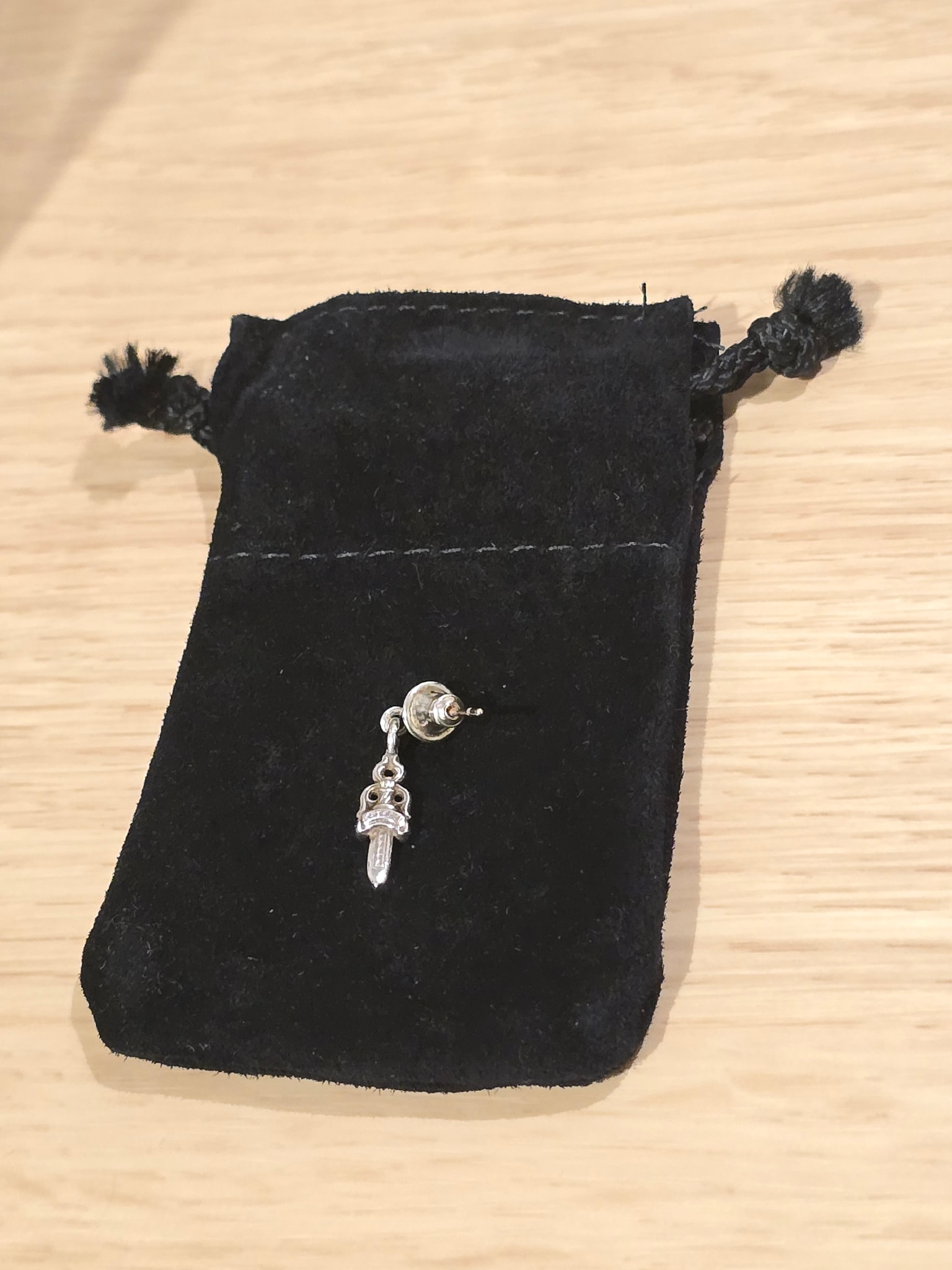 Chrome Hearts Drop Stack Dagger Piercing "Silver"