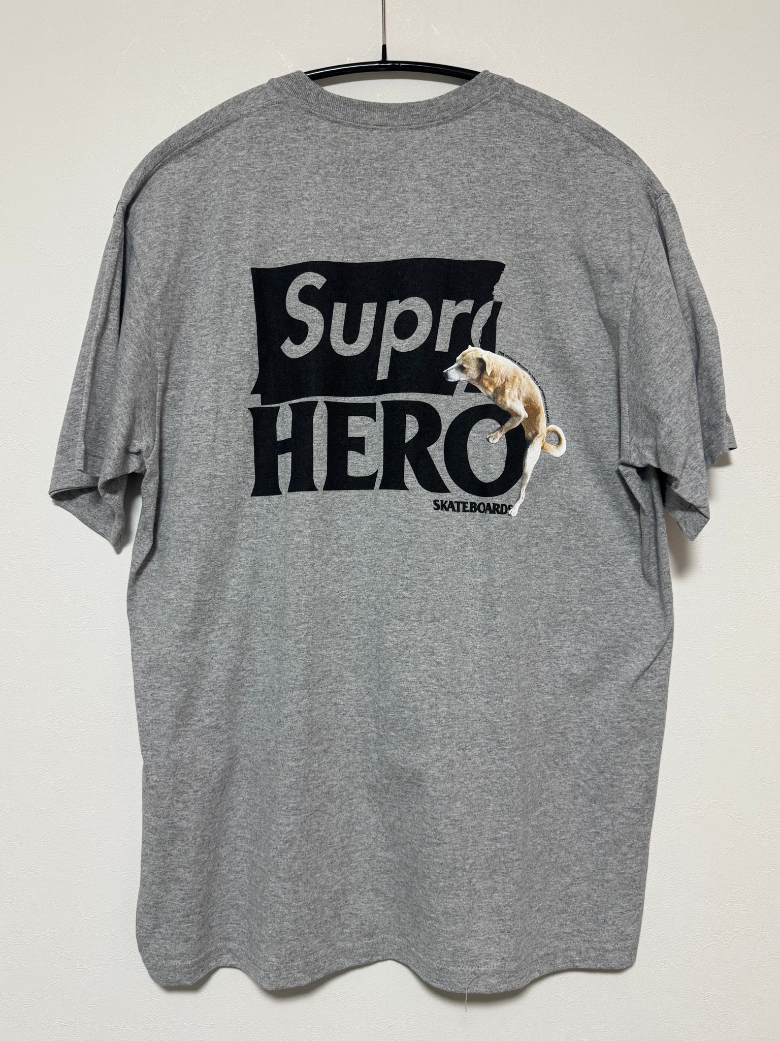 Supreme x ANTIHERO Dog Tee "Heather Grey"