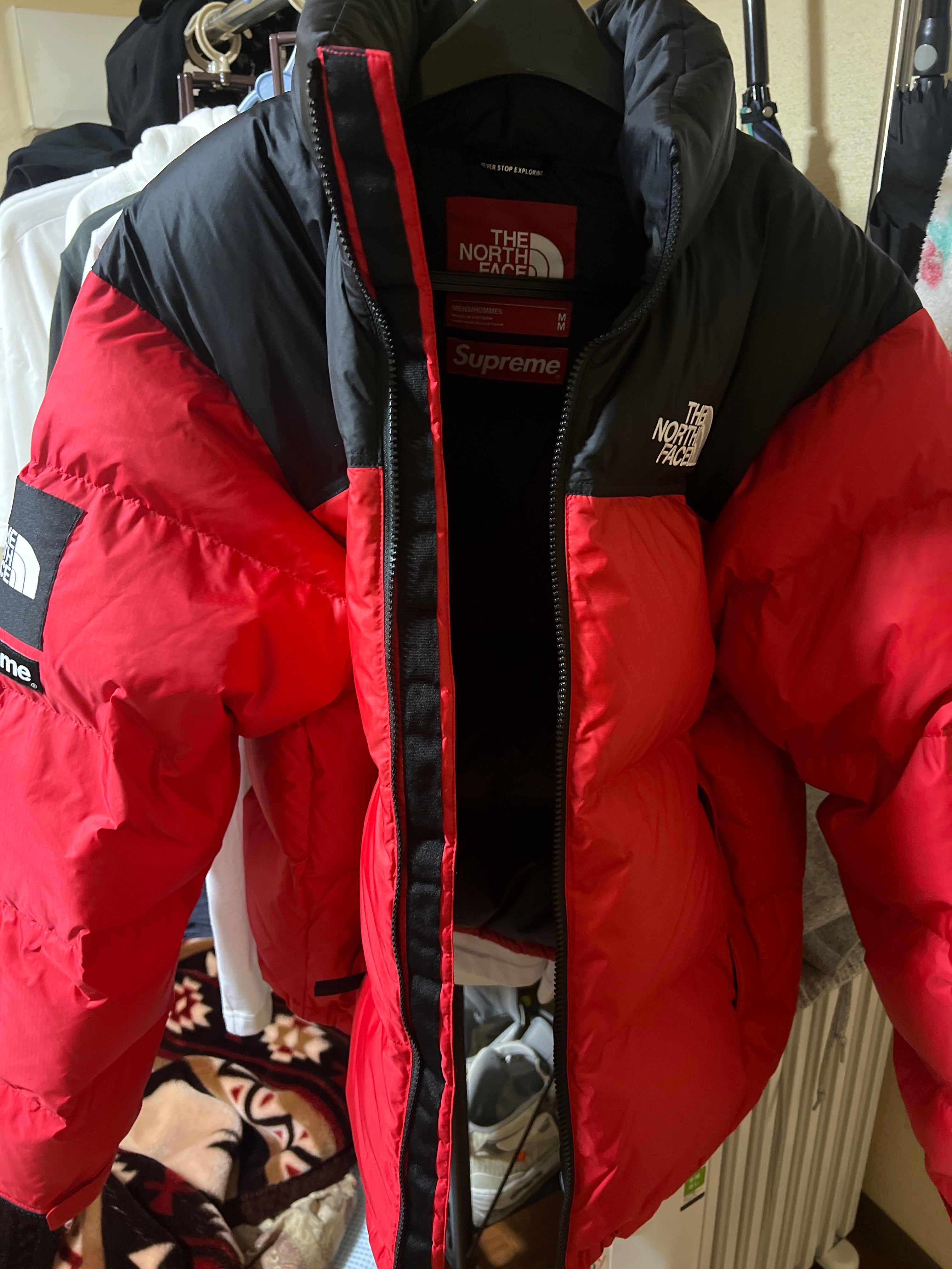 Supreme x The North Face Nuptse Jacket "Red"