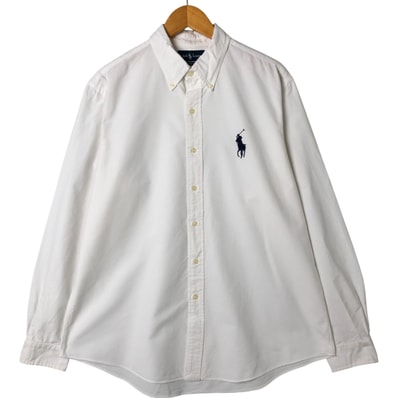 古着 ラルフローレン Ralph Lauren CUSTOM FIT 長袖 ボタンダウンシャツ メンズXL相当/eaa548396