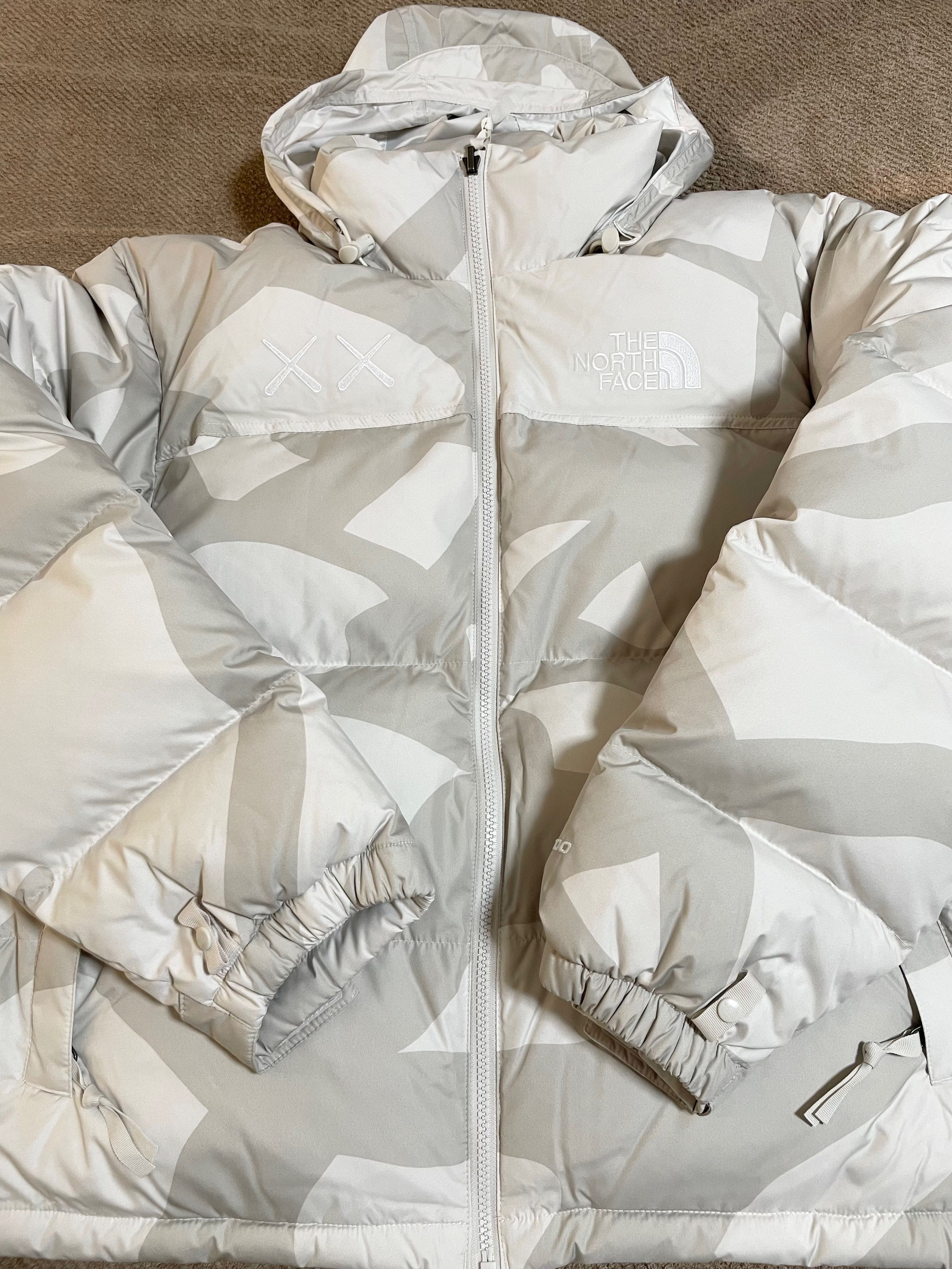 The North Face Kaws Retro 1996 Nuptse Jacket "Moonlight Ivory"