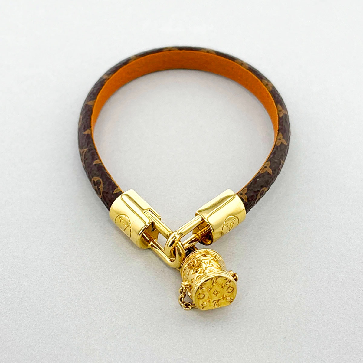 LOUIS VUITTON ルイ・ヴィトン ブラスレ LVカンヌ モノグラム ブレスレット M8048F モノグラム ブラウン  レディース【中古】