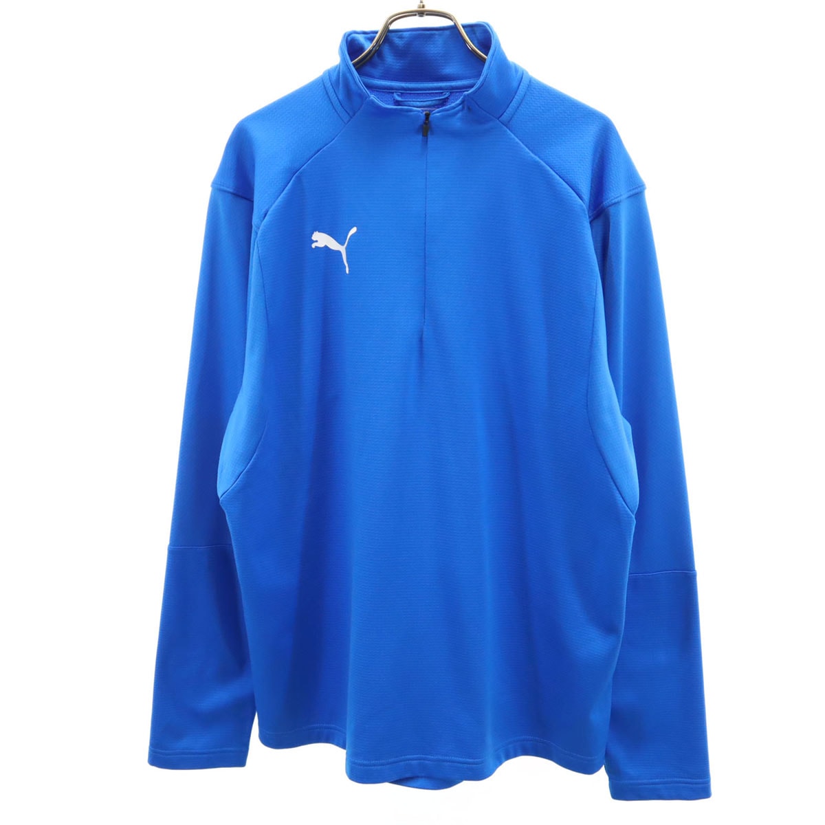 PUMA プーマ トレーニング 長袖 ハーフジップ ウェア L ブルー系