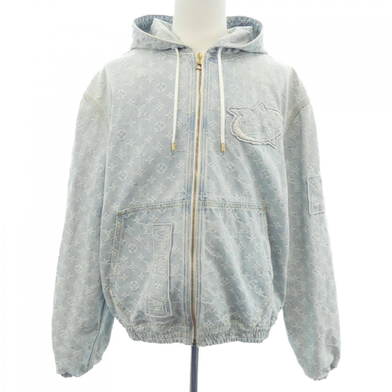 ルイヴィトン LOUIS VUITTON NBAジップスルーフーディ HLA01WUZD デニムジャケット