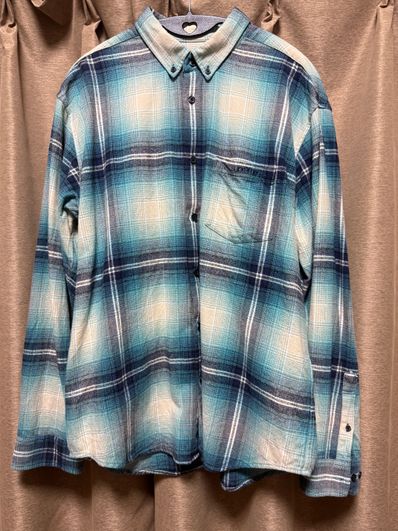 Supreme Shadow Plaid Flannel Shirt "Blue"