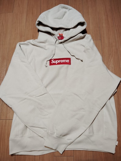 Supreme Box Logo Hooded Sweatshirt "Stone" (24FW)