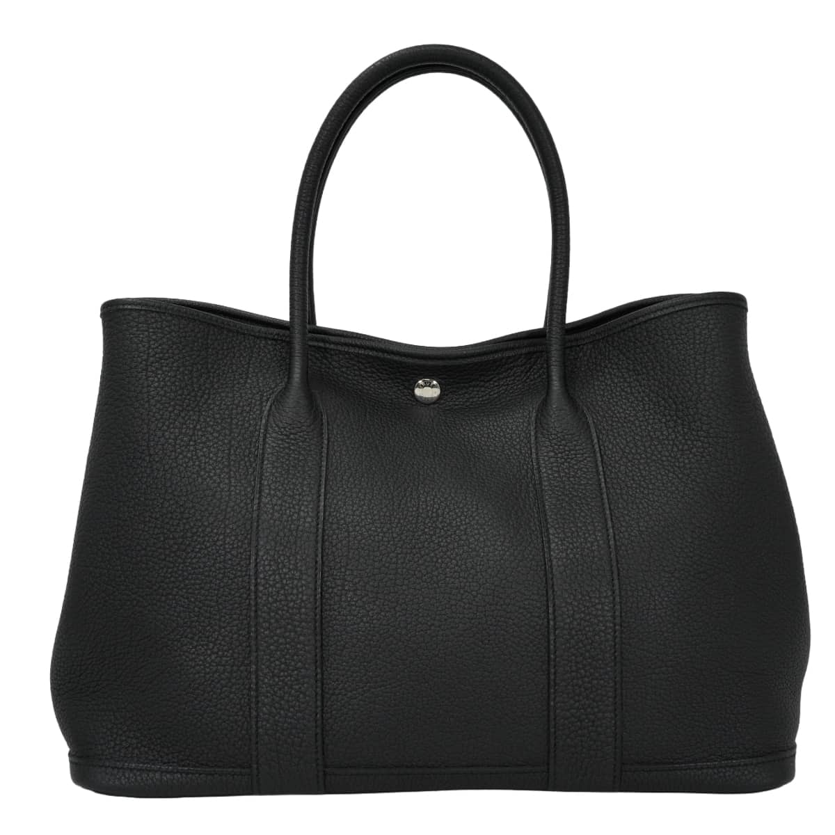 HERMES エルメス トートバッグ ガーデンパーティ 36 PM オールレザー 黒 (ブラック) ネゴンダ シルバー金具 D刻印 新品同様【中古】