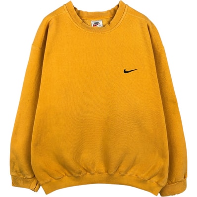 古着 90年代 ナイキ NIKE ワンポイントロゴスウェットシャツ トレーナー USA製 メンズL相当 ヴィンテージ/eaa680305