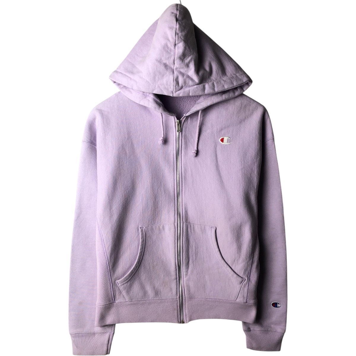 古着 チャンピオン Champion REVERSE WEAVE リバースウィーブ スウェットフルジップパーカー レディースL相当/eaa641993