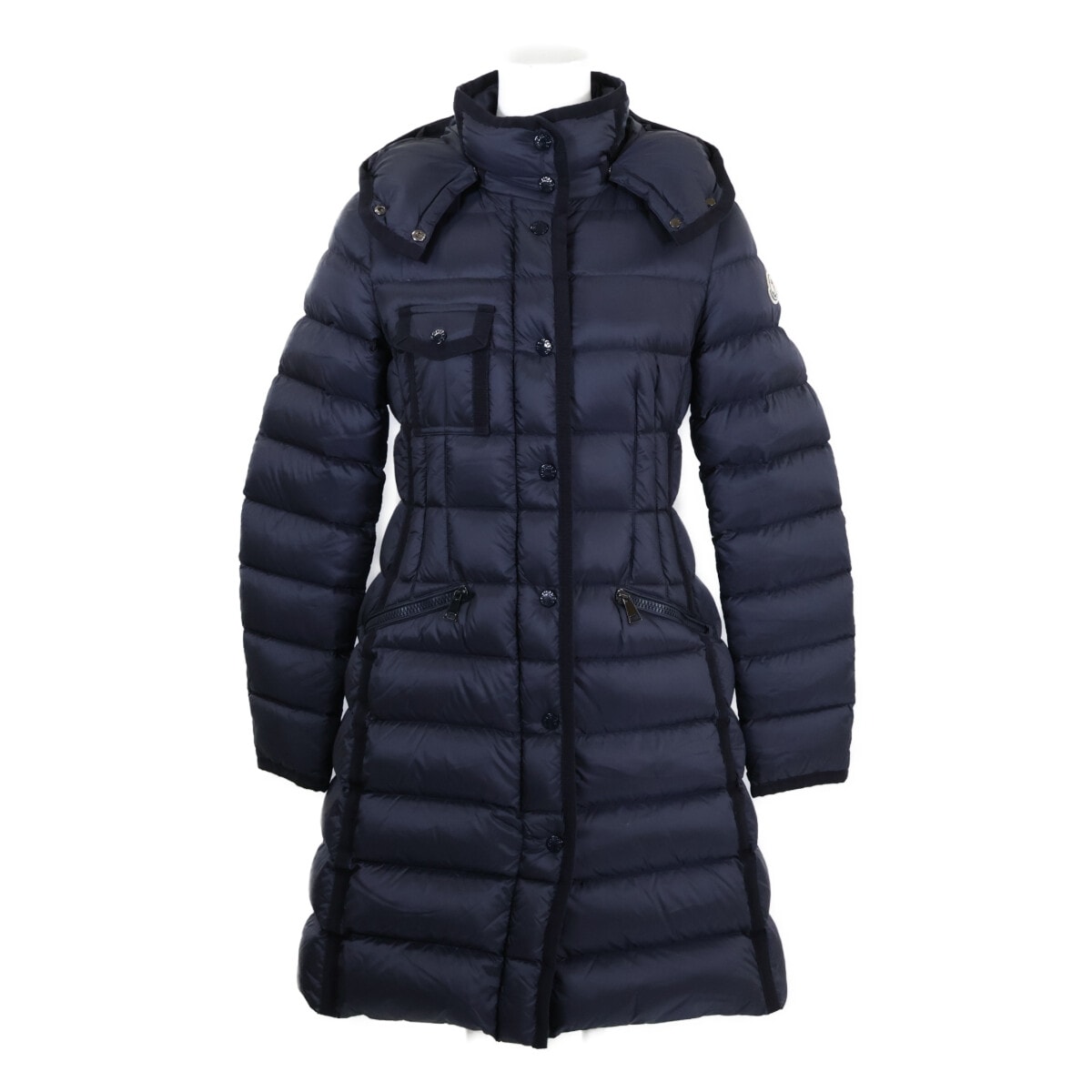 モンクレール 【美品】HERMINE エルミンヌ フード付ダウン O